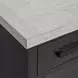 Edge Light Gray and Espresso 2 Door Server