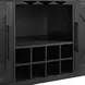 Edge Light Gray and Espresso 2 Door Server