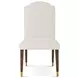 Marlborough Cream and Cambridge Upholstered Wharton Dining Side Chair Set of 2