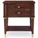 Marlborough Cambridge and Gold 2 Drawer Salinger Open Nightstand