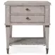 Marlborough Geo Coast and Gold 2 Drawer Salinger Open Nightstand