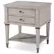 Marlborough Geo Coast and Gold 2 Drawer Salinger Open Nightstand
