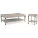 Marlborough Geo Coast and Gold Rectangular Woolfe Occasional Table Set