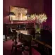 Alexa Hampton Cambridge and Gold 162" Extendable Rectangular Sebastiano Dining Table