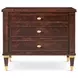 Marlborough Cambridge and Gold 3 Drawer Massie Nightstand