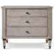 Marlborough Geo Coast and Gold 3 Drawer Massie Nightstand