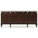 Alexa Hampton Cambridge and Carrara 4 Door Marble Top Hamilton Sideboard