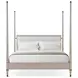 Marlborough Geo Coast and Cream Upholstered Markos California King Poster Bed