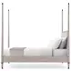 Marlborough Geo Coast and Cream Upholstered Markos California King Poster Bed