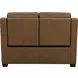 Ayden Hillwood Toffee Leather 60" Power Reclining Loveseat with Power Lumbar and USB Charging