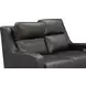 Ayden Elway Dark Gray Leather 60" Power Reclining Loveseat with Power Lumbar and USB Charging