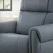 Conrad Blue Dusk High Leg Power Recliner with USB Charging