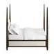 Eave Brown and White Upholstered Poster Bedroom Set