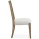 Plum Creek Gray Upholstered Ladder Back Side Chair Set of 2