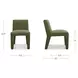 Verona Green Upholstered Outdoor Dining Chair