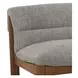 Pierce Flecked Black Upholstered Accent Chair
