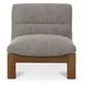 Pierce Flecked Black Upholstered Accent Chair
