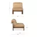 Pierce Beige Upholstered Accent Chair