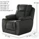 Challenger Passion Slate Power Headrest Wall Hugger Big Mans Recliner