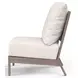Laguna Canvas Natural Upholstered Outdoor Armless Club Chair