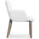 Loggia White Performance Fabric Arm Chair