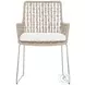 Carmel Hazelnut Outdoor Arm Chair with Seat Pad Set of 2