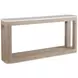 Loggia White and Aria Rectangular Travertine Top Console Table