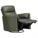 Arcadia Lyric Sage Leather Swivel Glider Power Recliner with USB Charging