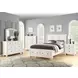 B01163 White 3 Drawer Nightstand with USB Charging