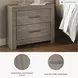 Culverbach Gray 2 Drawer Nightstand