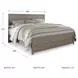 Culverbach Grey King Panel Bed