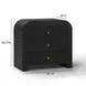 Hump Black Arched 3 Drawer Chest
