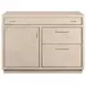 Marlowe Polished Limestone Leather Executive Home Office Set