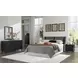 Danziar Black 6 Drawer Dresser and Rectangular Mirror