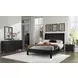Danziar Black 6 Drawer Dresser and Rectangular Mirror