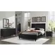 Danziar Black 6 Drawer Dresser and Rectangular Mirror