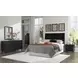 Danziar Black 6 Drawer Dresser and Rectangular Mirror