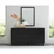Danziar Black 6 Drawer Dresser and Rectangular Mirror