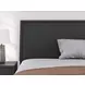 Danziar Matte Black Full Panel Headboard