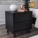 Danziar Black 2 Drawer Nightstand