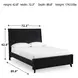 Danziar Black Queen Panel Bed