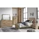 Hyanna Tan Brown 6 Drawer Dresser and Rectangular Mirror