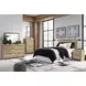 Hyanna Tan Brown 6 Drawer Dresser and Rectangular Mirror