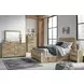 Hyanna Tan Brown 6 Drawer Dresser and Rectangular Mirror