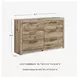 Hyanna Tan Six Drawer Dresser