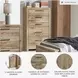 Hyanna Tan Five Drawer Chest