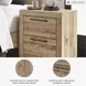 Hyanna Tan Two Drawer Nightstand