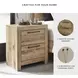 Hyanna Tan Two Drawer Nightstand