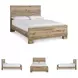 Hyanna Tan King Panel Bed
