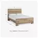 Hyanna Tan King Panel Bed